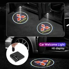 Светодиодный проектор для двери автомобиля, декоративный лазерный светильник ильник для Mitsubishi asx outlander xl 3 lancer pajero 4 l200 galant, 2 шт.