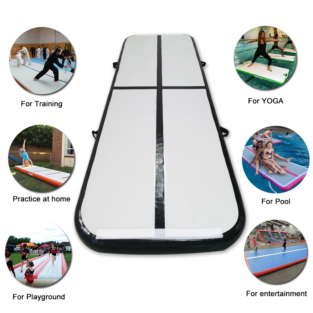 1/2/3m воздушная дорожка надувной батут гимнастики с воздушным насосом для дома