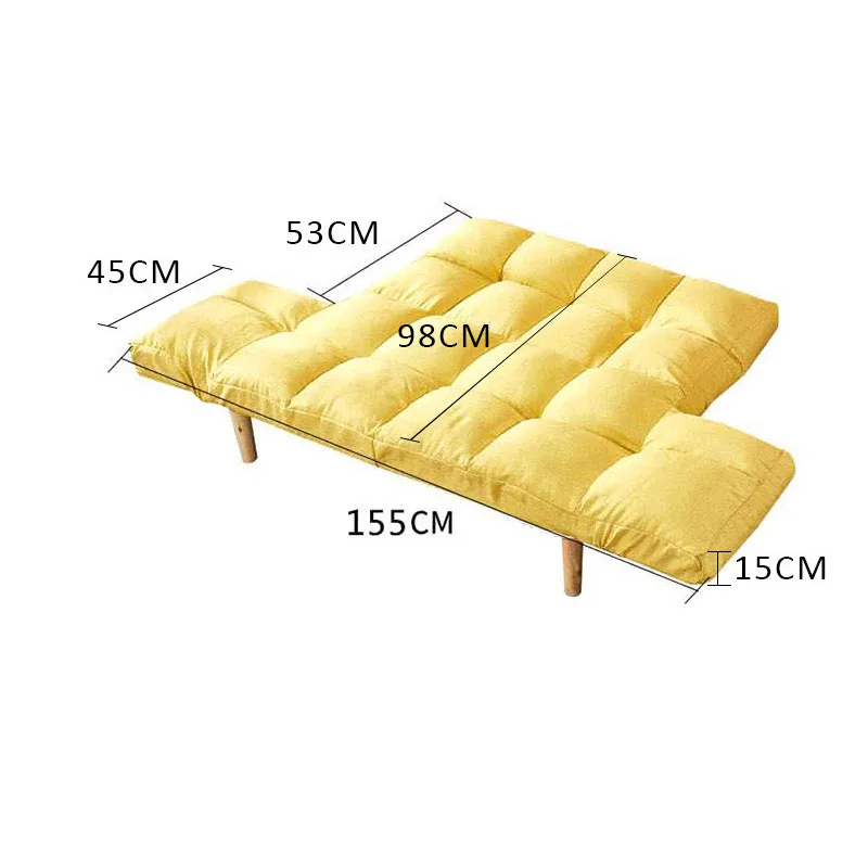 Складной диван с 2 подушками 5 позиций регулируемый | Мебель