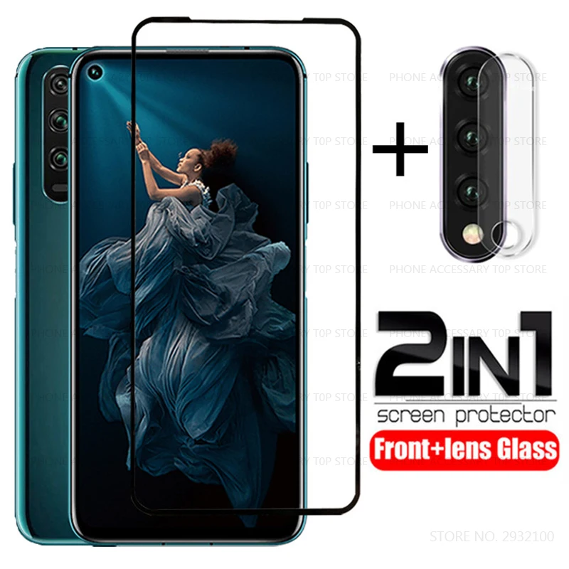 Защитное стекло для экрана и объектива камеры Honor 20 pro V20 10 10i|Защитные стёкла