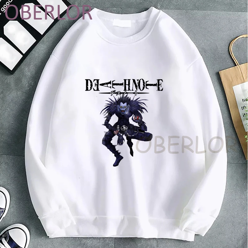 

Толстовка с японским аниме «Death Note», Женская кавайная осенне-зимняя толстовка, уличная одежда с забавным мультяшным рисунком, толстовка уни...