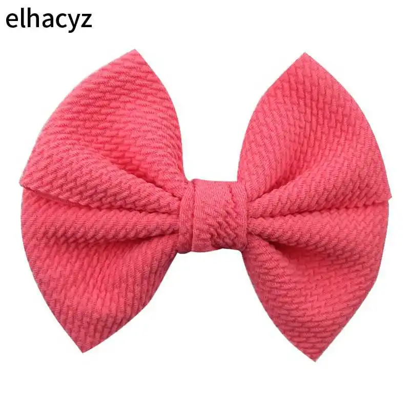 

2pcs/set 5Inch Big Waffle Bow Hair Clips Handmade Hairpins for Girls Boutique Kids Headwear Fabric Bow Children Hair Accessories