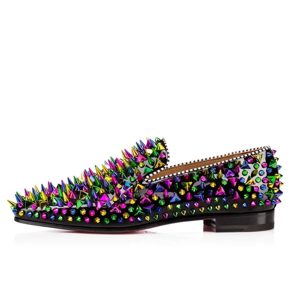 Новинка Повседневная мужская обувь из лакированной кожи Цвет Черный Роскошные