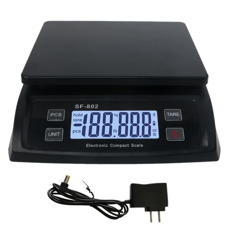Balança Digital de 66lb 0.1oz Balança Postal com Função de Sustentação e Tara Balança Postal com Adaptador ac M89 b Balanças de pesagem