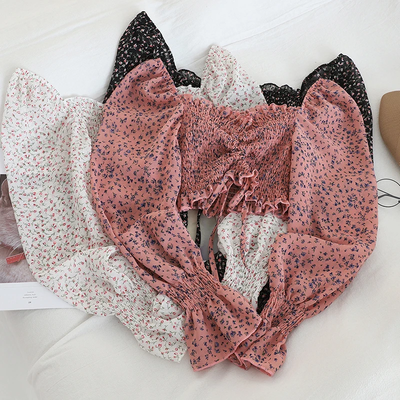 Новинка Модный женский топ с открытыми плечами пуловер длинным рукавом