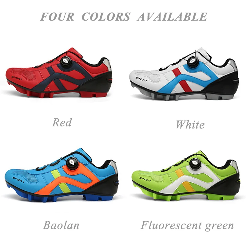 

Men Cycling Shoe Breathable Triathlon Mountain Bike Shoes Man Sport Racing Spin Buckle Women Bicycle Sneakers Equipment
