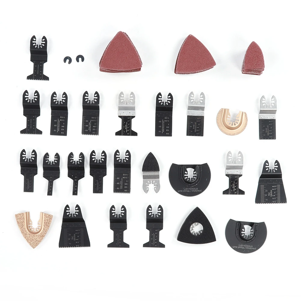 

100pcs/pack Universal Oscillating Saw Blades High-Carbon Steel Cutting Tool for Wood Plastic PVC Compatible for