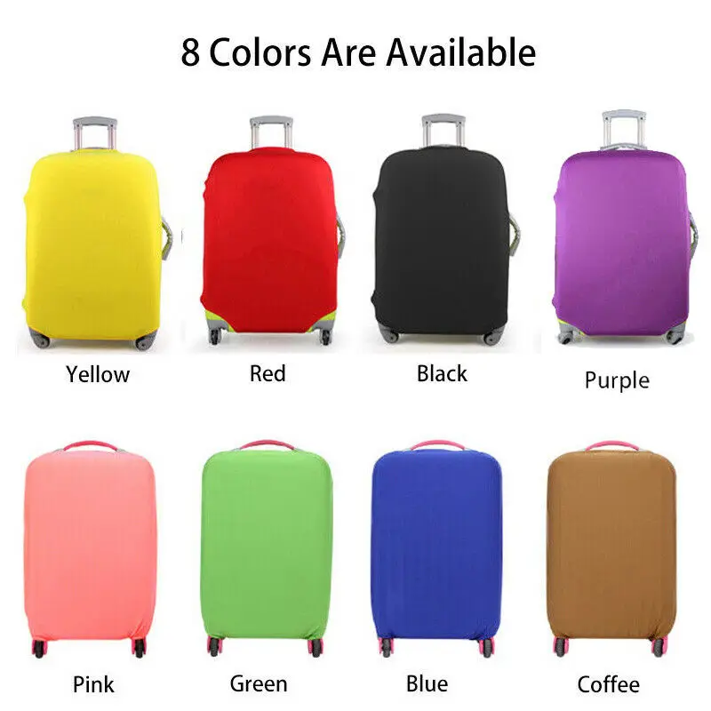 Мульти Цвет путешествия Чемодан Крышка Протектор Эластичный Пылезащитная