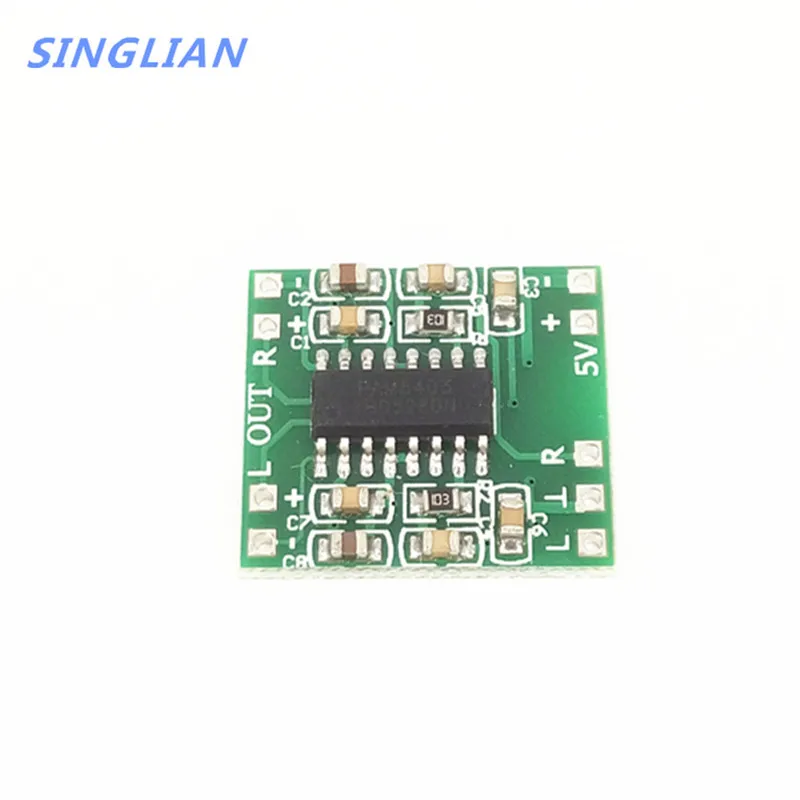 5 шт./лот зеленая плата PAM8403 усилитель мощности класса D 2x3 Вт ультра микро цифровой