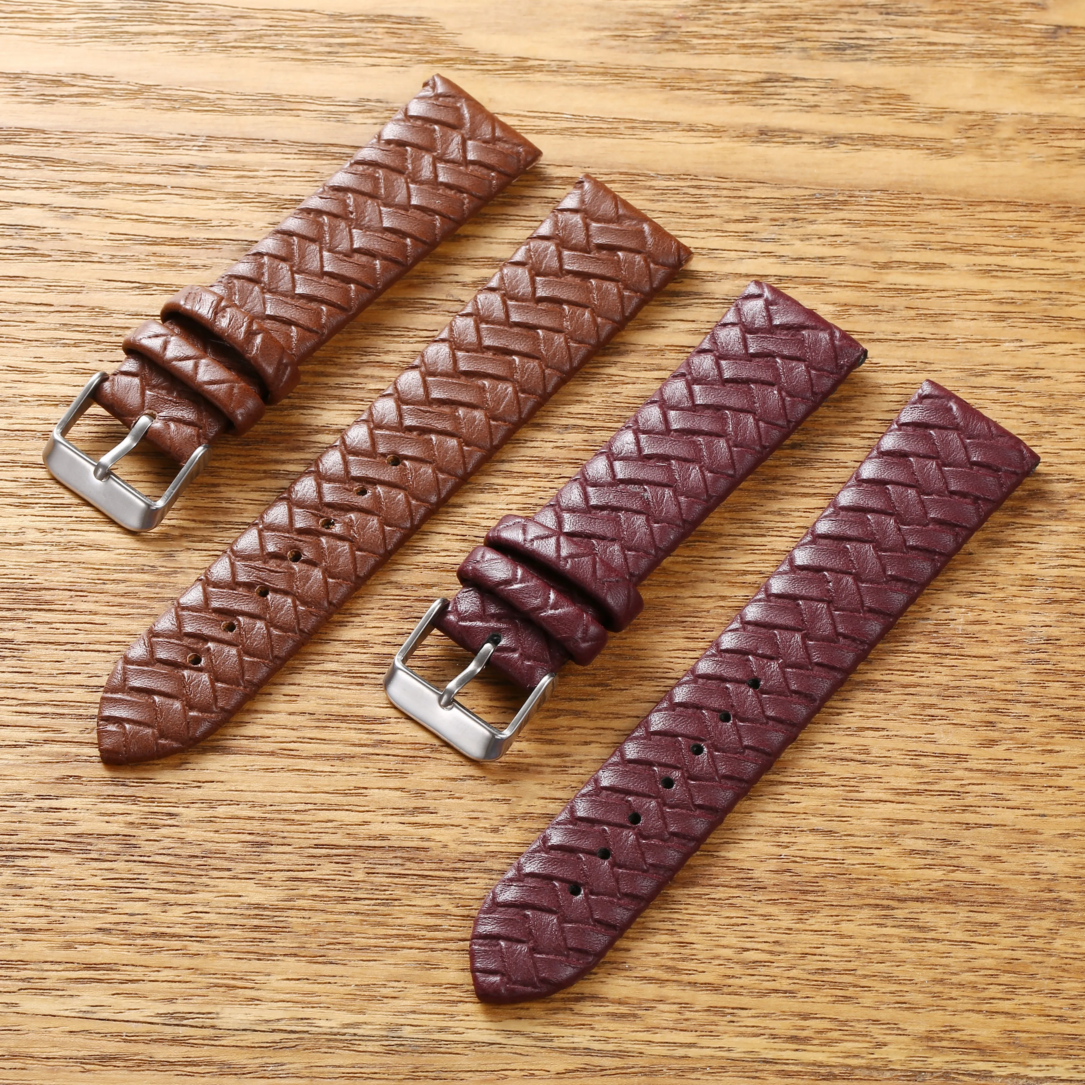 Soft Woven Pattern Watch Band 8mm 10mm 12mm 14mm 16mm 18mm 20mm 22mm 24mm Replacement Milanese Watch Strap High Quality