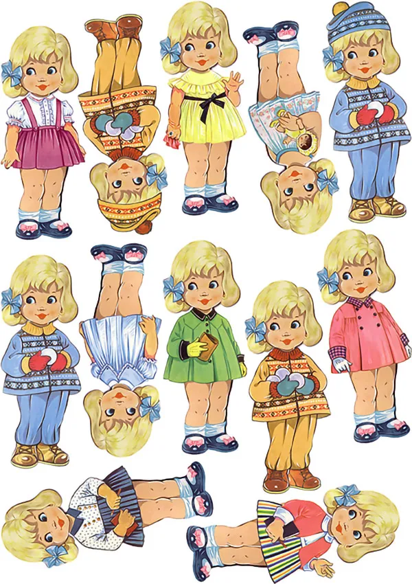 Винтажная кукла Стикеры s ремесла и Скрапбукинг детские игрушки декоративная