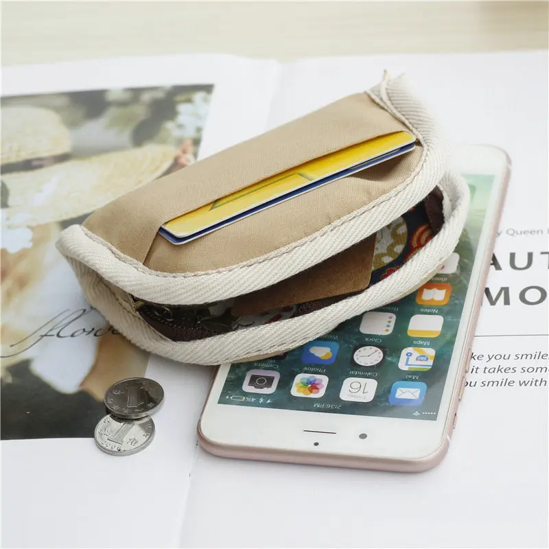 

Printed Cartoon Animal Pattern Coin Storage Bag Canvas Cute Girl Purse 2021 Coin Purse Shell Small Cloth Bag Travel Organizer