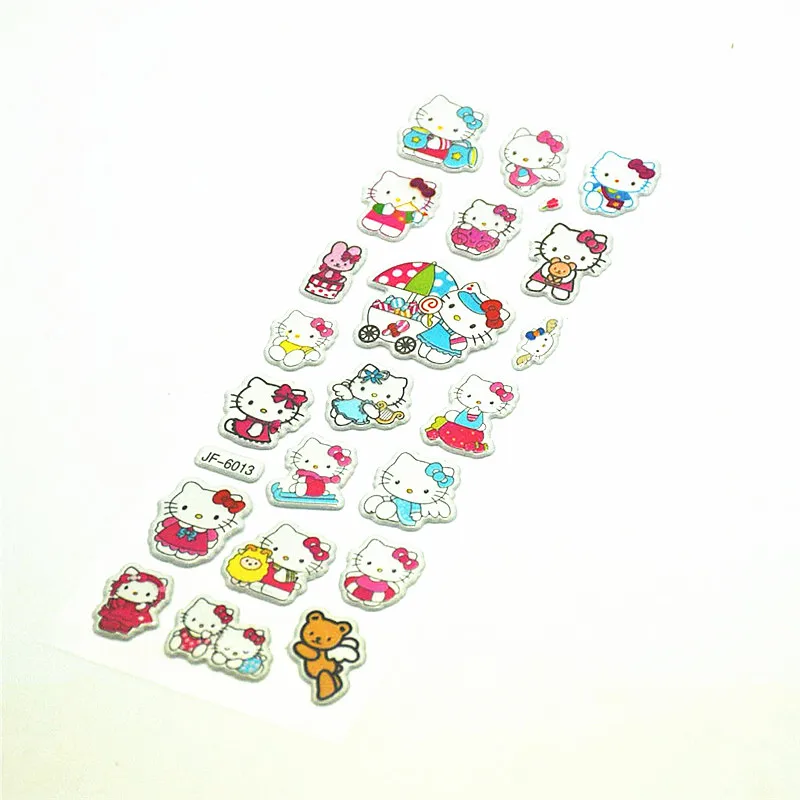 20/10/5PC Hello Kitty Cartoon Birthday Party Gift Present Supplies Sticker Baby Shower Girls School Reward 3D Bubble PVC | Дом и сад