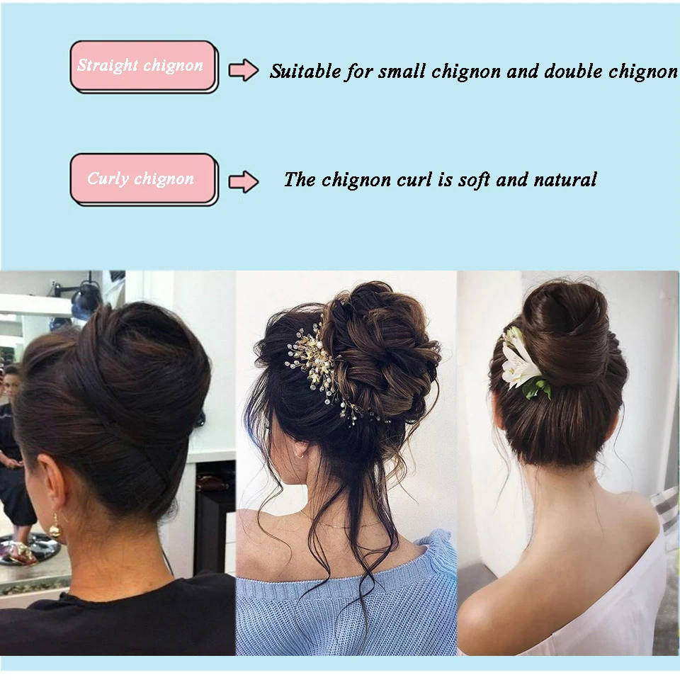 MEIFAN короткие волосы резинка шиньон синтетические искусственные пучок для женщин