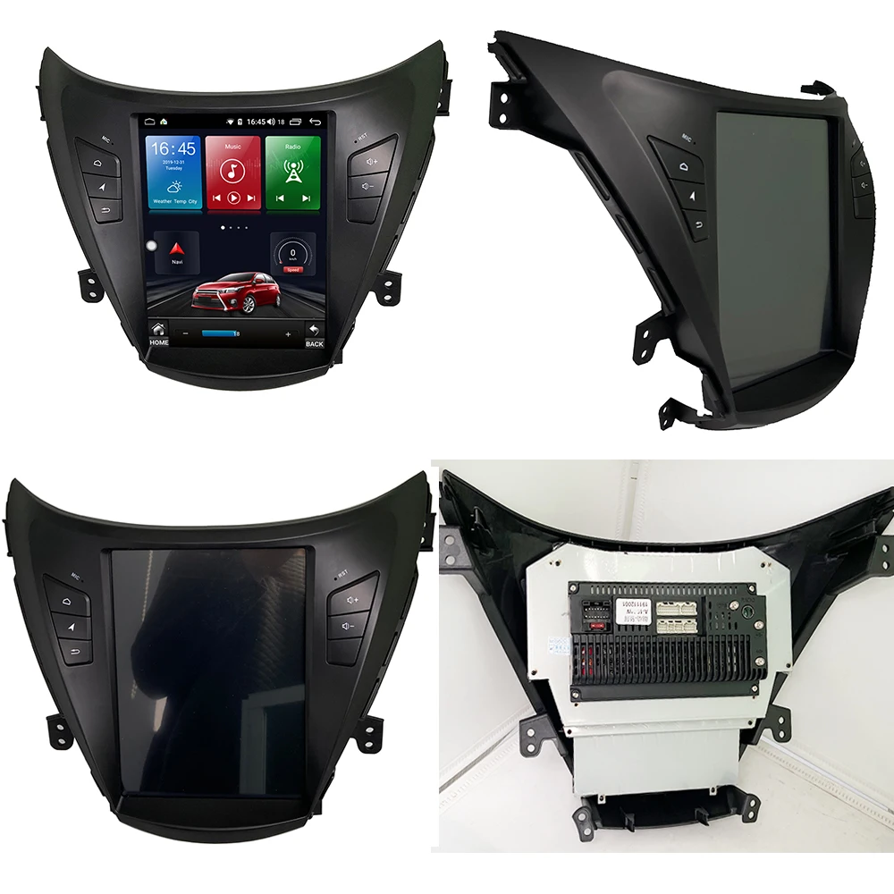 ZOYOSKII для Hyundai ELANTRA 2011 2013 Android 10 4 дюймов вертикальный экран автомобильный GPS