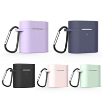 silicone case for xiaomi airdots pro 2 tws bluetooth earphone shockproof bags protective cover for xiaomi air 2s with carabiner