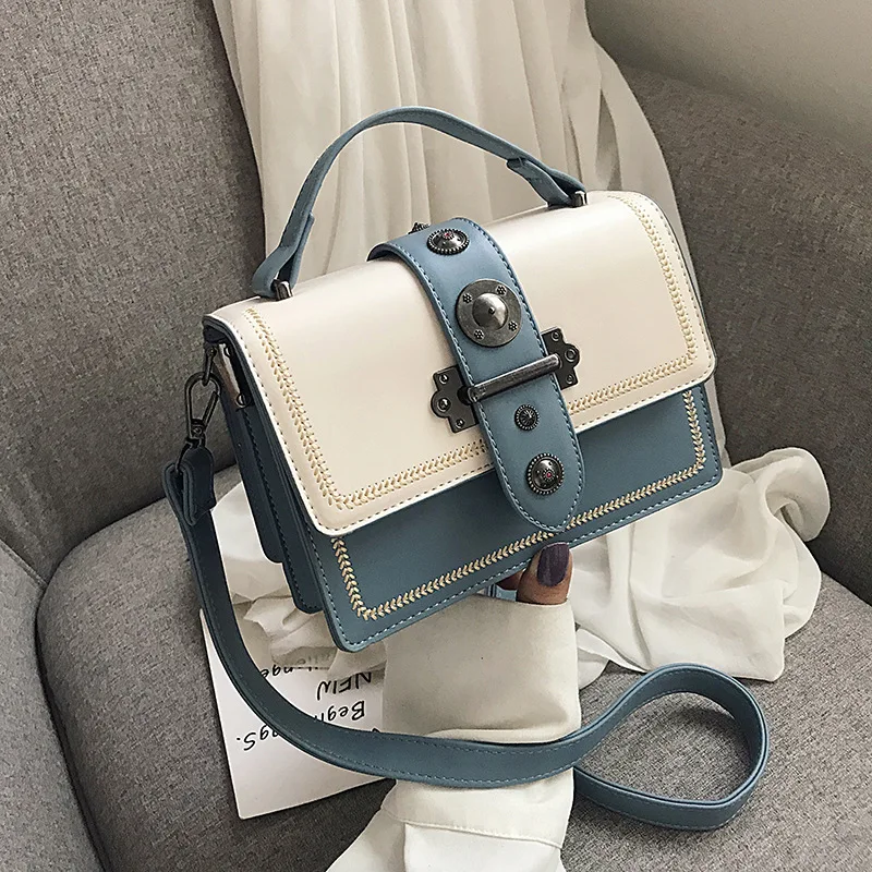 Женская новая Корейская версия сумки через плечо маленькая квадратная сумка