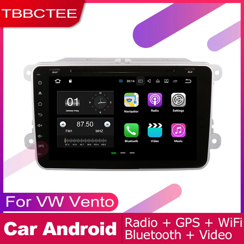 Автомобильный DVD-плеер TBBCTEE 2 DIN GPS навигация для Volkswagen VW Vento 2005 ~ 2018 Автомобильная