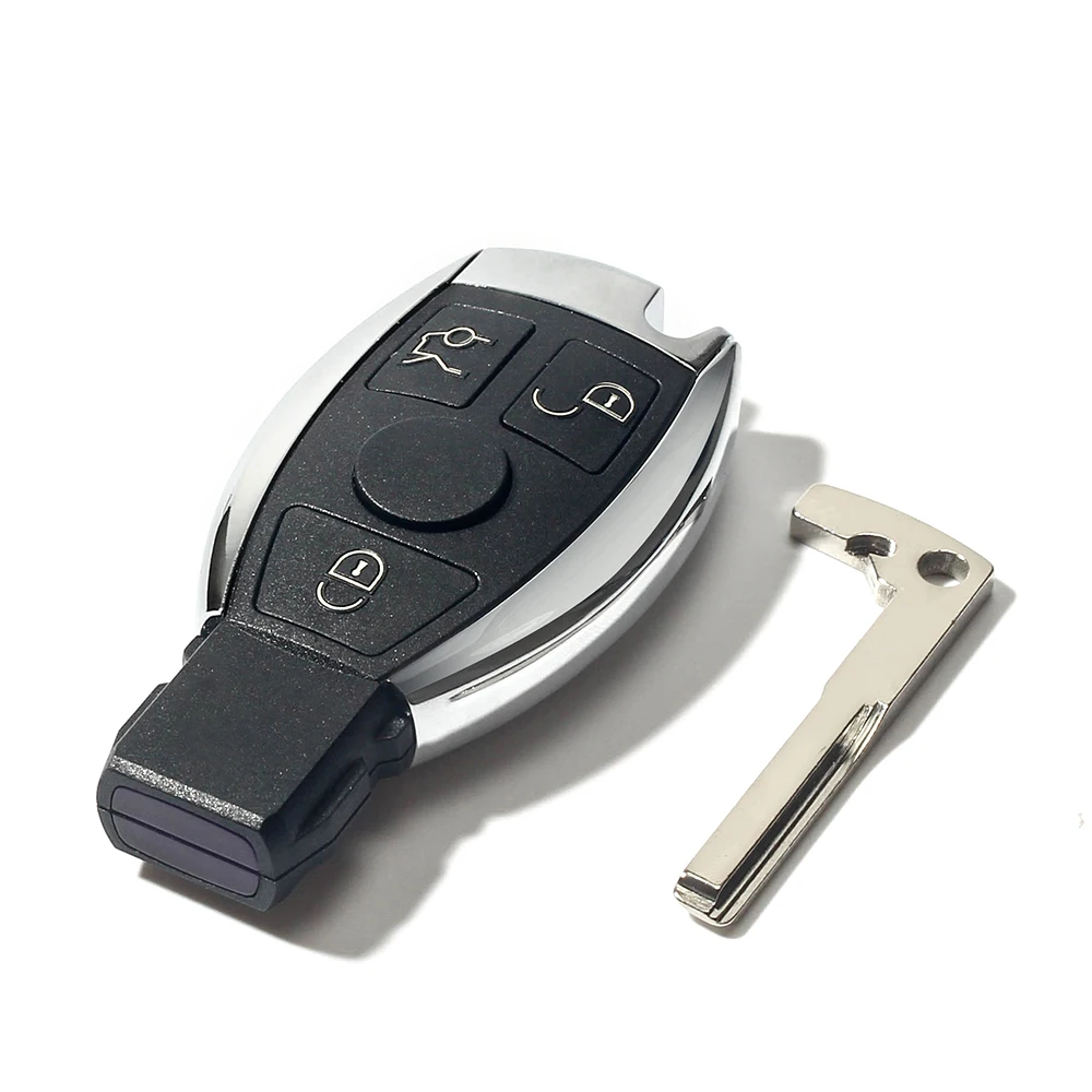 KEYYOU For Mercedes Benz Year 2000+ Supports Original NEC and BGA Smart Remote Key Shell Fob 3 Buttons Replace Case | Автомобили и
