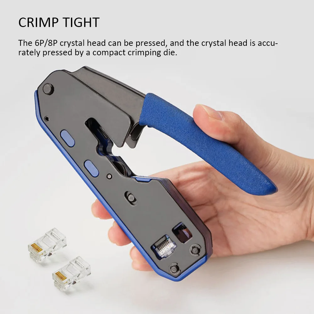 RJ45 инструмент сетевой обжимной для зачистки кабеля Ethernet подходит Cat6 Cat5e Cat5 STP