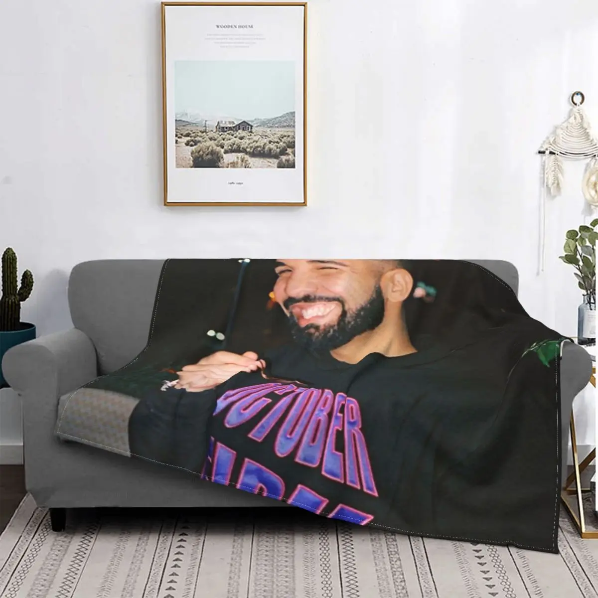 

Drake Being Drake-Manta a cuadros para cama, manta de muselina para sofá, ropa de cama y fundas
