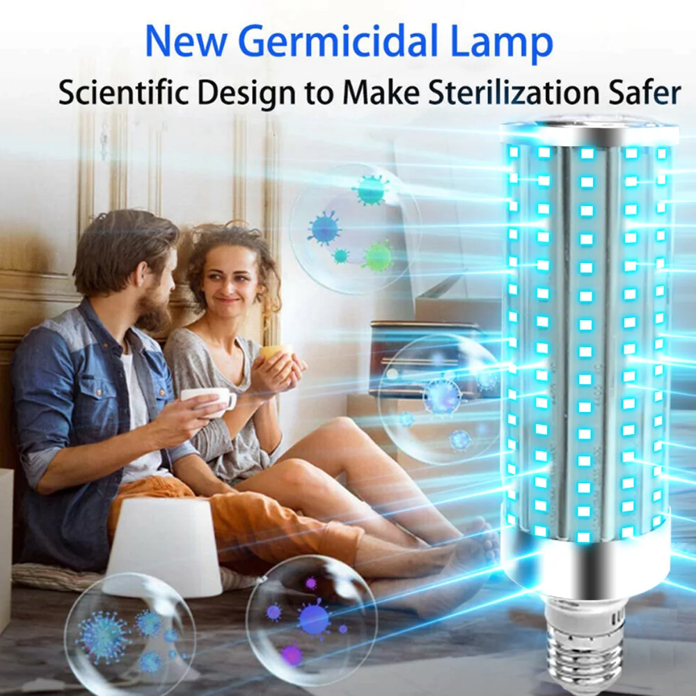 110 В 220 в 60 вт уф бактерицидный светильник светодиодный UVC лампа комната E27 E26