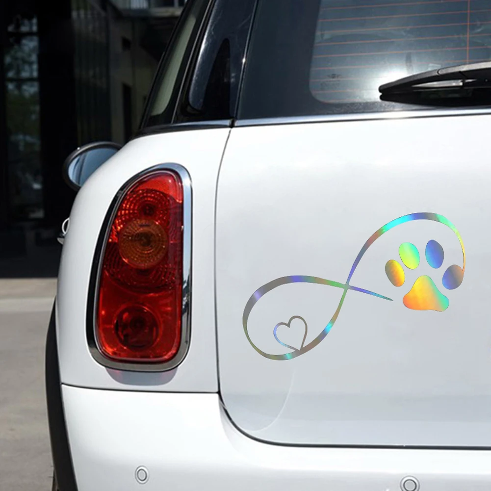 

Car Sticker Cool Design Paw 3D Animal Dog Cat Bear Foot Prints Footprint 3M Decal Car Stickers Mixing color