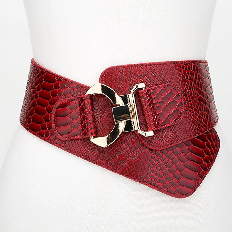 Hot Sales Retro Luxury Waist Wide All-match Decorative Sweet Lady Dress Width Elastic Retro Skirt Crony Women Belt