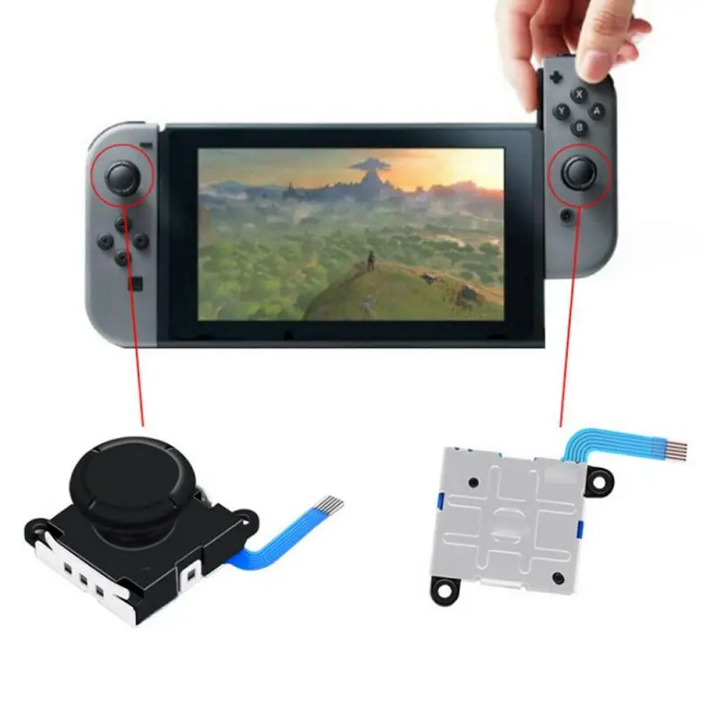 Новый аналоговый 3D-датчик запасные части для джойстика контроллера Switch игровые
