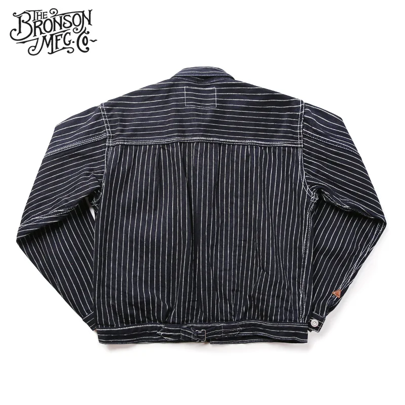 

Wabash 2019 Bronson Stripes Selvage Denim Jean Jacket Vintage Clothing UNWASH