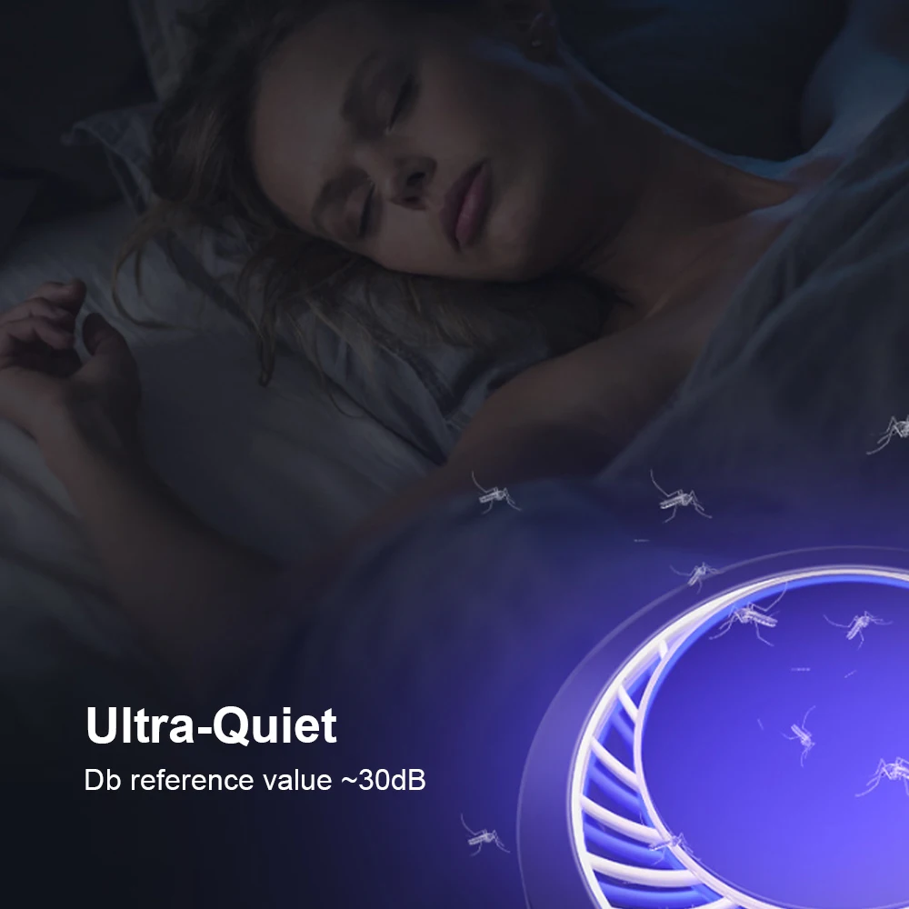 Лампа для отпугивания насекомых ловушка комаров УФ-ночсветильник светодиодная