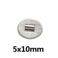 50100150pcs 5x10 round neodymium magnets 5mmx10mm mini n35 magnet disc 510 strong cylinder rare earth magnet 5mmx10mm