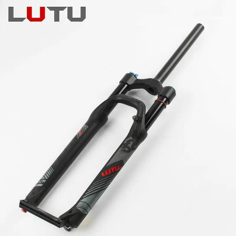 Luţu 26/27. 5/29 MTB пневматическая подвеска вилка прямая трубка Ручная Блокировка дисковый тормоз Путешествия 100 мм горный велосипед вилка