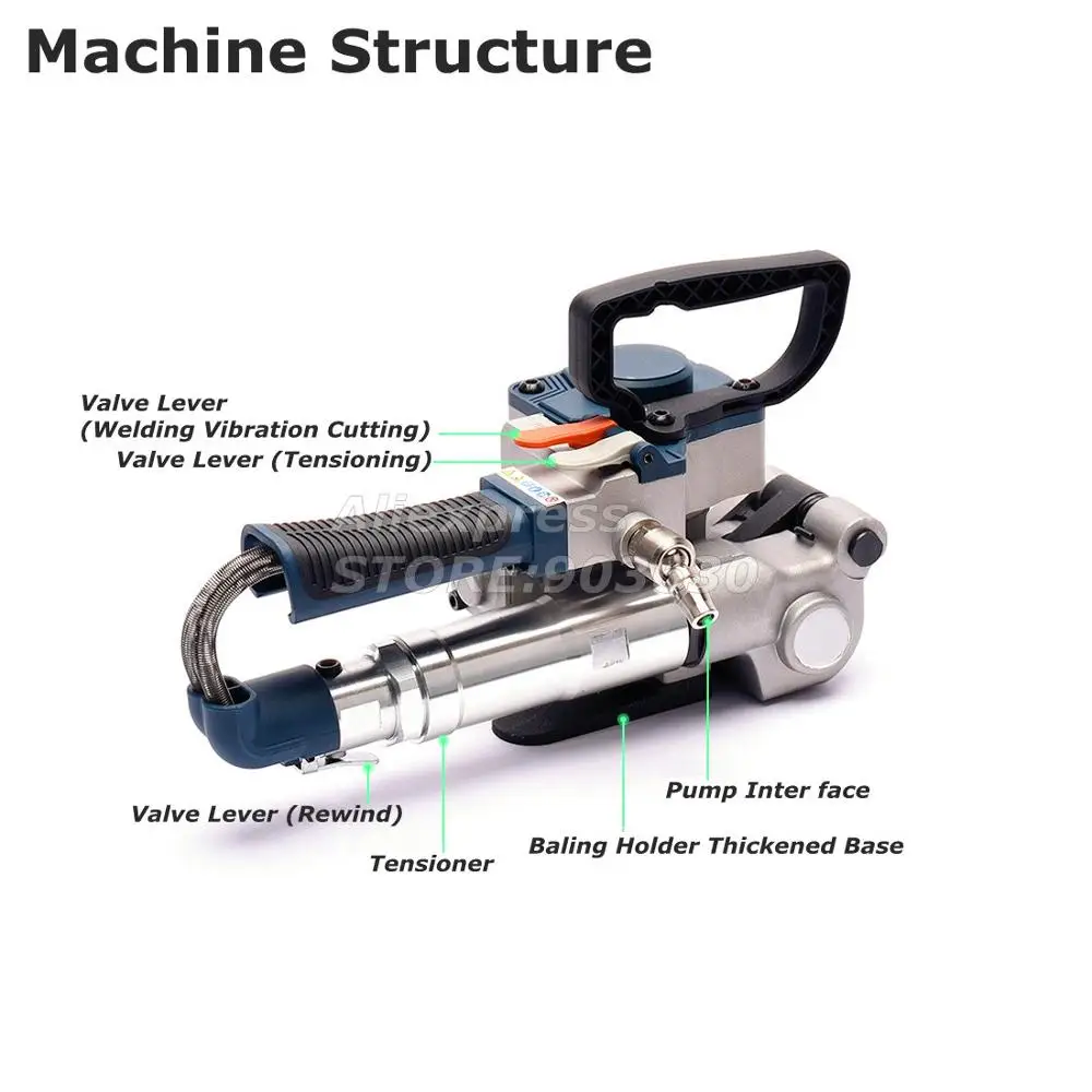 Ручная полипропиленовая пластиковая обвязочная машина B19 упаковочная для