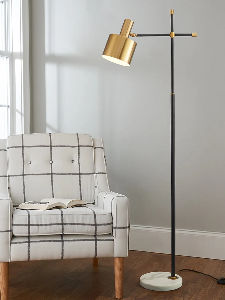 

Напольная ретро-лампа для гостиной, спальни, прикроватного столика и дивана, скандинавский креативный вертикальный напольный светильник