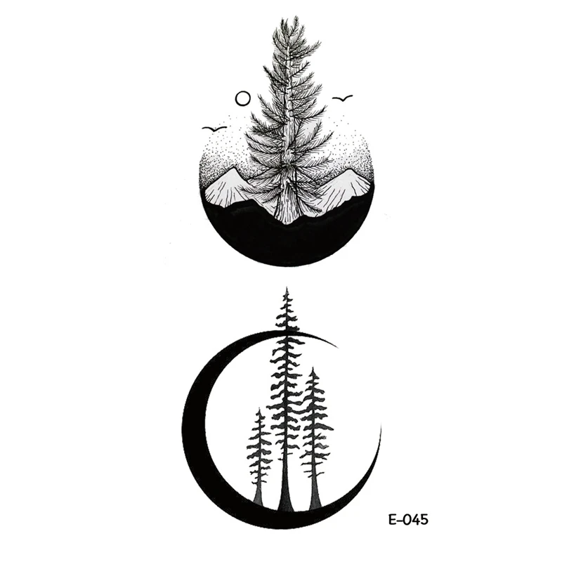 Wyuen тату с геометрическим рисунком планеты новый дизайн поддельные татуировки