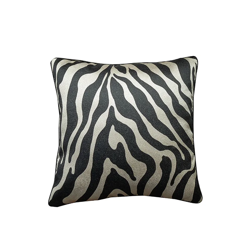 cushion cover1 Чехол для подушки 45*45 см с рисунком зебры, леопарда, без внутренней подкладки, decoraci n cama, чехол для подушки для дома dec X44 - Цвет: cushion cover1