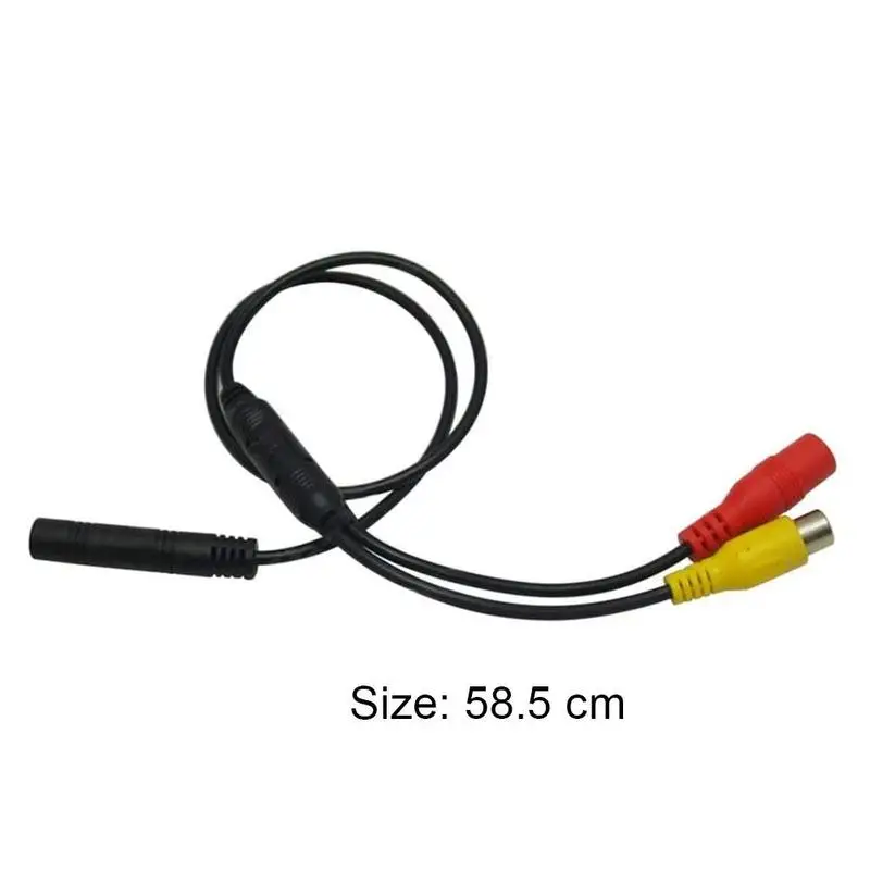 

1Pc Car Reverse Backup Camera 4-Pin Male to Female Cvbs Connector Signal Power Adapter Wire Harness