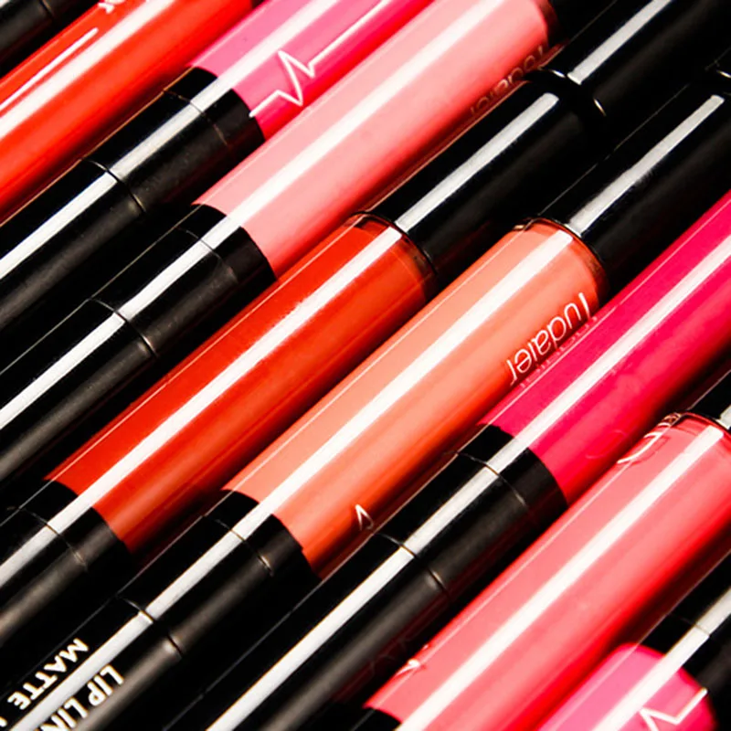 

2-In-1 Matte Liquid Lipstick Pencil Lip Liner Waterproof Long Lasting Women Makeup Lips Stick BFC996