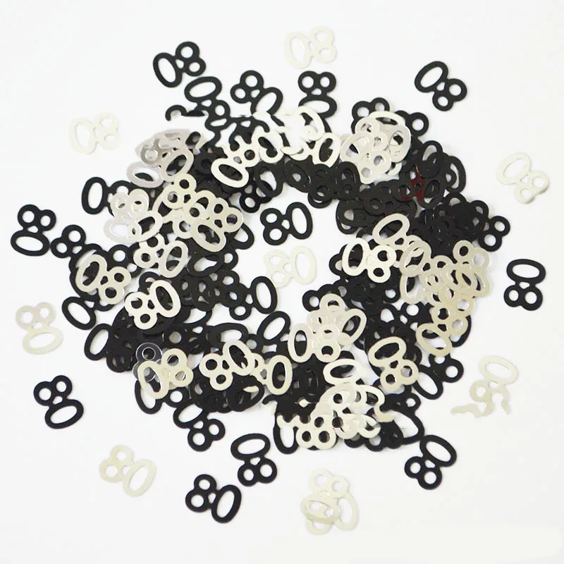 Возраст 60 цифровые Блестки День рождения конфетти возраст 70 лет 80 50 40 Декор