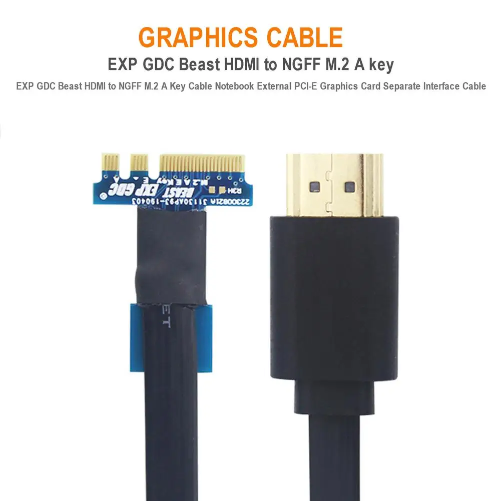 Кабель EXP GDC Beast HDMI NGFF M.2 A Key для ноутбука внешняя видеокарта PCI E отдельный кабель