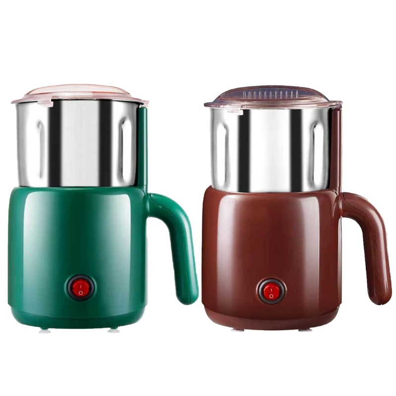 

Multifunctional Auto Bean Grind Mill UK/US/EU Charge Plug Pure Copper Core for Beans Bay Leaf Dried Chili Maca Coffee