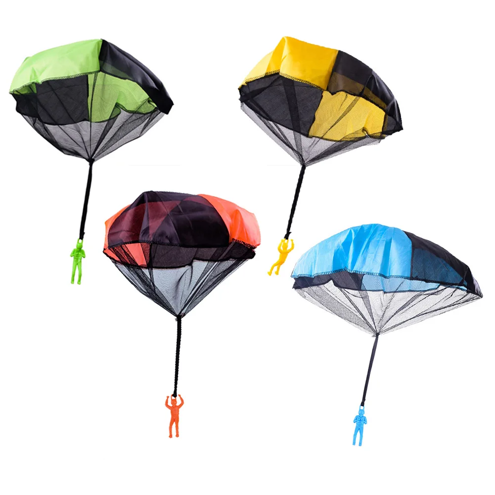 Бросок мини солдат парашют смешная игрушка детская игра под открытым небом