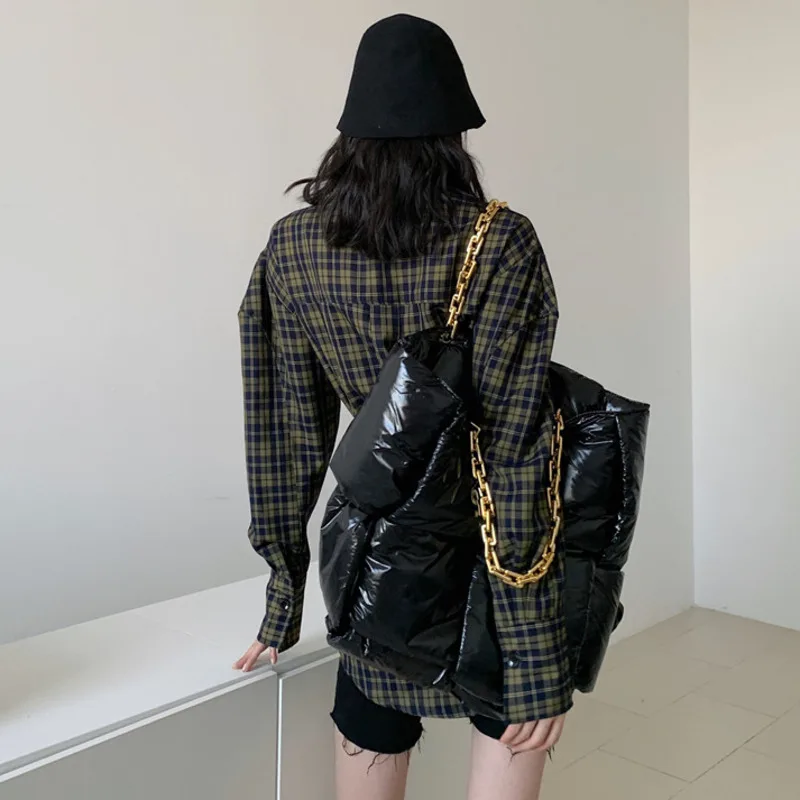 

SHENGPALAE Plaid Blouse Women's Spring 2021 New Turn-down Collar Single Breasted Long Sleeve Shirt With Belt Female Fashion 5A11