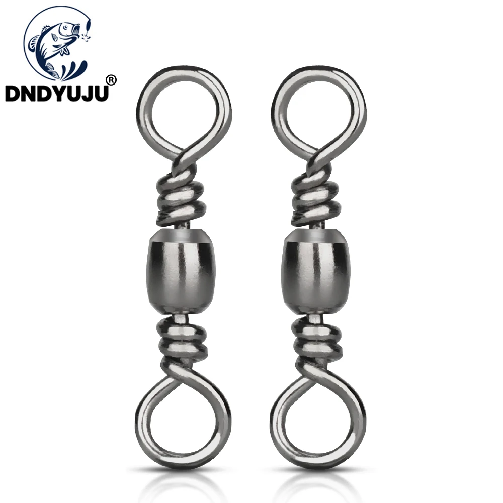 DNDYUJU 100/50 шт в наборе Нержавеющая сталь Рыбалка бочкообразные роликовые
