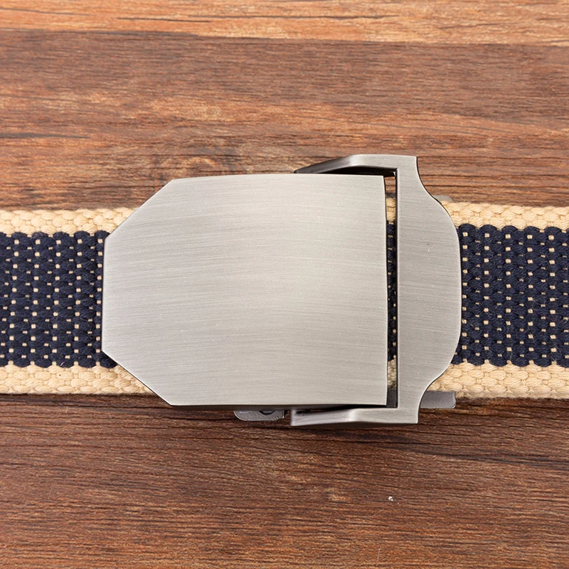 Ремень брезентовый мужской тактический пояс с автоматической пряжкой для