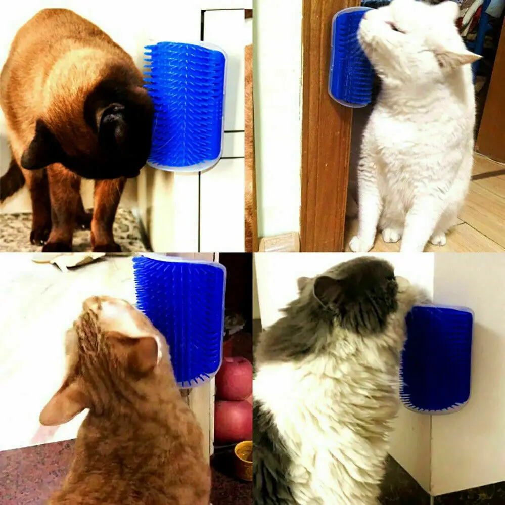 

Cats Brush Corner Cat Massage Self Groomer Comb Brush Cat Rubs the Face with a Tickling Comb Cat Product