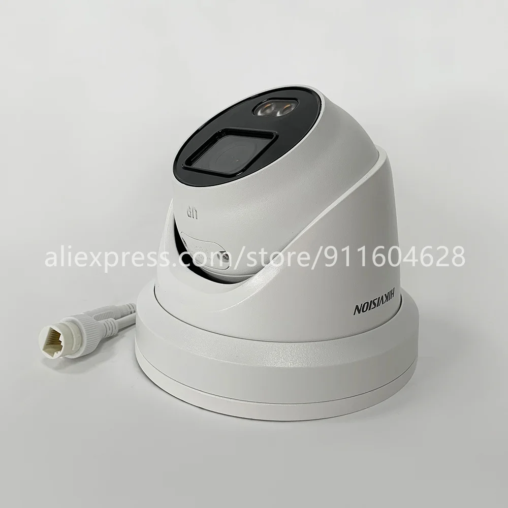 Built-in microphone 4MP DS-2CD2347G2-LU Better than DS-2CD2347G1-LU Hikvision ColorVu IP Camera POE Turret Full Color | Безопасность и