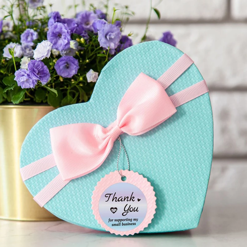 

Colorful Thank You Stickers Roll 500-Count Stickers Round for Wedding Birthday Party Holiday Celebration Gift Box Navidad