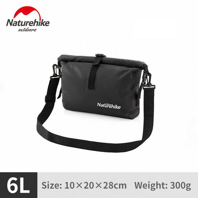 6L Black NatureHike слинг водонепроницаемый материал мешок Рулон Топ Сумка Drybag Водонепроницаемый сухой мешок для каякинга Рыбалка; рафтинг лодочный пляж путешествия - Цвет: 6L Black